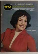 TV MAGAZINE St. Louis (MO) Post-Dispatch March 25, 1962 Gloria Lambert - £11.67 GBP