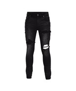 GRINDHOUSE RIPPED N REPAIR SIDE LONG ZIP MEN&#39;S JEANS NEW ASST SIZES - $29.99