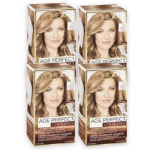4x LOreal Paris Age Perfect Excellence 7G Dark Soft Golden Blonde Hair Color NEW - £62.29 GBP