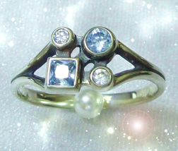 Free W $99 Haunted Ring Seven Brooms Banishing Master Witch Collect Ooak Magick - £0.00 GBP