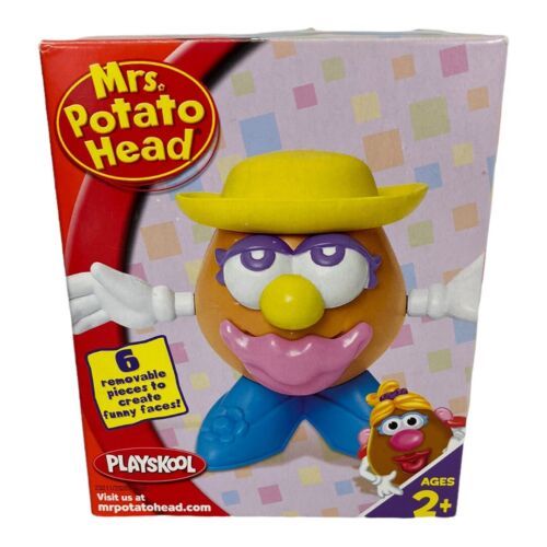 Mrs. potato Head Mini 6 Removeable Pieces Hat Pink Lips Retro 2005 Funny Face - $14.74