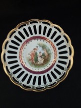Antique Royal PM France bowl, gold plated, with classical scene, marked ... - $39.60