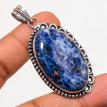 Sodalite Oval Shape Gemstone Handmade Fashion Gift Pendant Jewelry 2.30&quot; SA 333 - £3.20 GBP