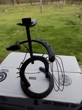 HORSESHOE COWBOY ROPING All Metal Iron ART SCULPTURE MAN CAVE - $42.75