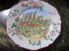 A. Peaudecerf Tours 1890s France Antique 4 Castle Plates Ceramiche - £621.37 GBP