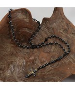 Vintage INRI Crucifix Catholic Jesus Christian Cross Pendant Rosary Neck... - £8.80 GBP