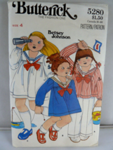 Vtg tBetsey Johnson Butterick 5280 size 4 Childs Dress pants top Uncut - $11.87