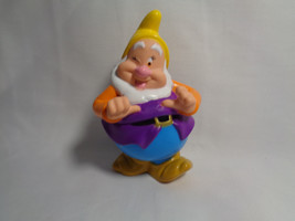 Disney Snow White&#39;s Happy Dwarf PVC Cake Topper Figurine - $2.91