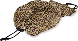Memory Foam Travel Pillow with Snap Clip Animal Leopard Print Geometric B - $50.48