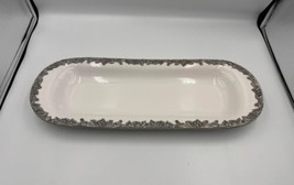 Arthur Court GRAPE White Stoneware Oblong Tray - $79.99