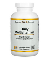 Daily Multivitamins California Gold Nutrition 60 Veggie Capsules Sealed - £7.84 GBP