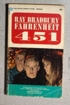 FAHRENHEIT 451 by Ray Bradbury (1968) Ballantine film cover paperback - £15.56 GBP