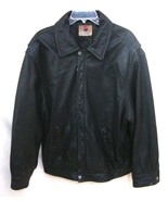 Vintage PEPSI Leather JACKET Motorcycle Black RARE Zip Front Lined Men X... - $162.91 CAD