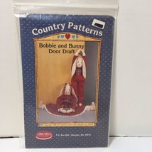 Bobbie and Bunny Door Draft Stopper Pattern 33&quot; Ozark Crafts - £10.16 GBP