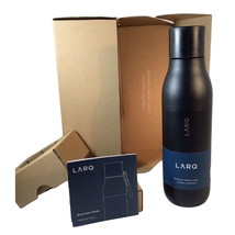 LARQ Bottle Filtered Obsidian Black 25oz Portable Water Filtration Insulated - £67.93 GBP