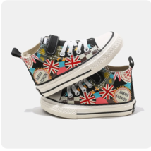 British UK Flag Girls Canvas Sneakers High Top Casual Sport Shoes Kids T... - £22.79 GBP