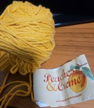 Used Skein 100% Cotton Yarn, 1.9 Oz Peaches &amp; Creme GOLD - £3.09 GBP