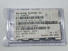 Spraying Systems 6274.0.3.101 Veejet Nozzle 303SS Lot of 8 - £103.97 GBP