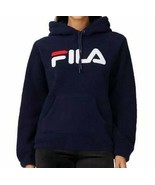 FILA® ~ Size XS ~ Navy Blue ~ Sherpa ~ Pullover ~ Hooded Sweatshirt ~ Ja... - £23.71 GBP