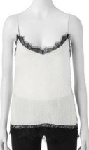 Womens Camisole Junior Girls Heart &amp; Soul Lace Trim Ivory White Cami Top $36-  M - $7.92