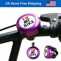 Purple Bicycle Bike Bell Cycling Handlebar Horn Ring Alarm High Quality Safety - £10.38 GBP
