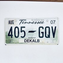 2007 United States Tennessee Dekalb County Passenger License Plate 405 GQV - £14.78 GBP