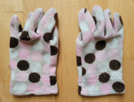 Old Navy Size Small Fleece Poka Dot Gloves - $9.68
