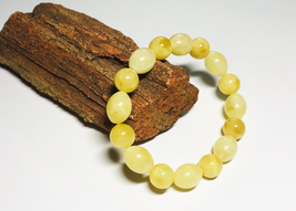 Natural Baltic Amber Bracelet   amber beads bracelet  pressed - £61.24 GBP