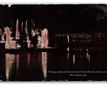 Night View Willow Grove Fountain Philadelphia PA 1910 DB Postcard S10 - $2.92