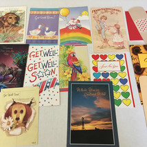 Vintage unused get well card lot paper greeting card collectible - £15.44 GBP
