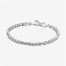 925Sterling silver Pandora Sparkling Tennis Bracelet,Bridal gift, Gift F... - $19.99