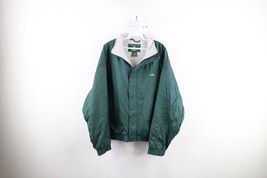 Vintage 90s Orvis Mens Medium Spell Out Fly Fishing Lined Bomber Jacket Green - $59.35