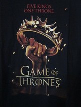Nwt - Hbo&#39;s Game Of Thrones Season 2 Black Adult L Short Sleeve Tee - £11.21 GBP