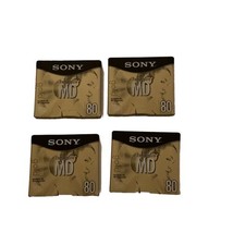 Sony Premium Gold Mini Disc MD 80 Recordable - 4 Discs Sealed BRAND NEW - £28.41 GBP