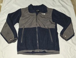 The North Face Fleece Jacket Size XL 18-20 Boys Black Grey Athletic SEE PHOTOS - £12.33 GBP