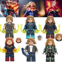6pcs/set Captain Marvel Carol Danvers Avengers Infinity War Endgame Mini... - £12.81 GBP