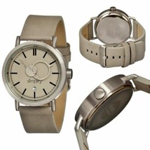 NEW Simplify SIM0602 Women&#39;s The 600 Grey Dial Leather Band Watch slim sexy easy - £47.44 GBP