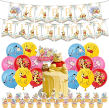 The Cute Bear Birthday Party Supplies, 42Pcs Classic Bear Baby Shower Party Deco - £16.64 GBP