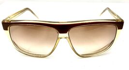 VTG Laura Biagiotti OXSOL P-712 Brown Gradient Oversized Sunglasses 70s ... - $1,075.08 MXN