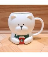 Starbucks 2025 Mug Ceramic Christmas Bearista Bear White 12oz HOLIDAY - $1,082.58 MXN