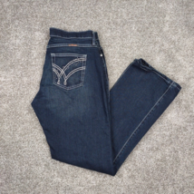 Wrangler Q Baby Jeans Women 11/12x32 Strech Embroidered Thick Stitch WRQ... - $22.99