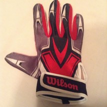 Wilson batting glove Youth Size large single right hand red white - £8.78 GBP