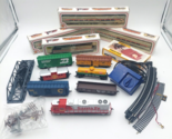 Life-Like Bachmann HO Train Lot Amtrak Sante Fe Power Packs Track Bridge... - $96.26