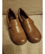 LEATHER LOAFER SHOES WOMENS COMFORT PLUS by PREDICTIONS SIZE 8 US - £26.60 GBP