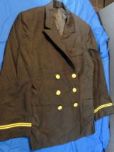 United States Naval Academy Usn U.S Navy Black And Gold Uniform Jacket 38X28 - £42.10 GBP