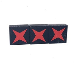 Qwirkle Replacement OEM 3 Red Crisscross Tiles Complete Set - $8.81