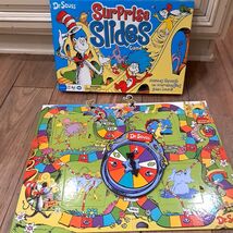 Dr. Seuss Surprise Slides Board Game Preschool kids Cat in the Hat Wonde... - $66.00