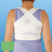 Rose Medium Large Criss-Cross Band Back Posture Corrector No Sweat Reinforced Br - $19.40