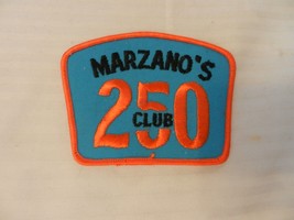 Marzano&#39;s 250 Club Bowling Patch Orange Border from the 90s Chicago Bowling - $10.00