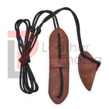 Traditional Leather Bow Stringer Brown Archery Bowstring Recurve Tool Rope - £6.05 GBP